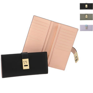 Ferragamo Long Wallet Hug Continental Wallet Bill Coin Purse Black